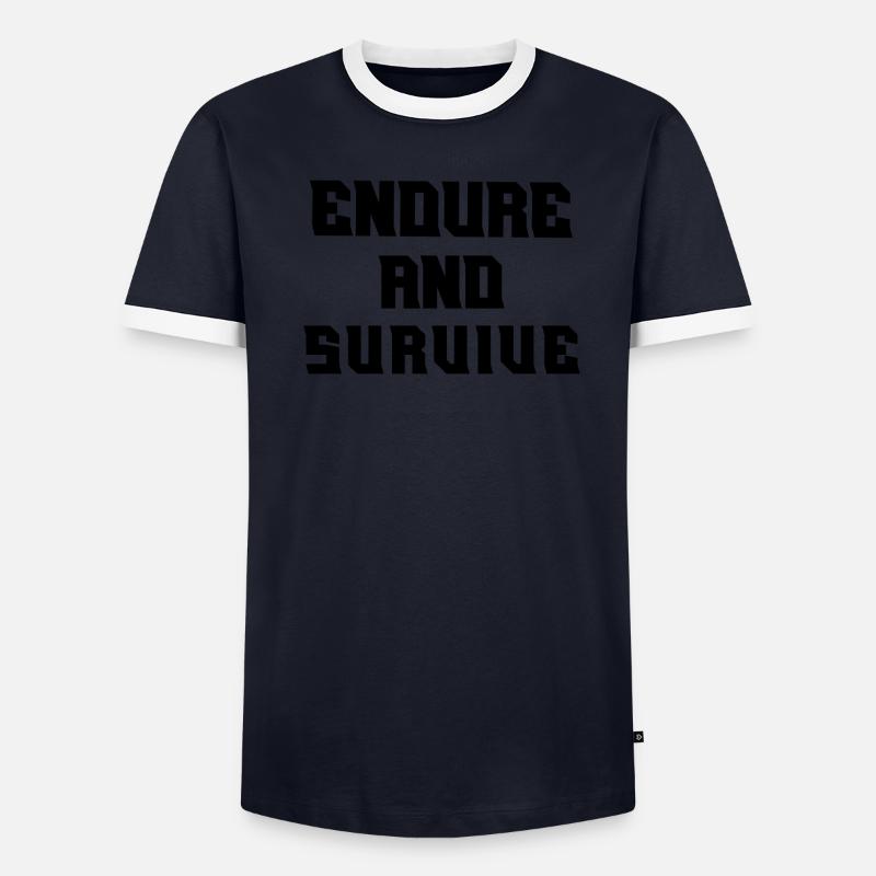 Endure and survive Men's Ringer Shirt
