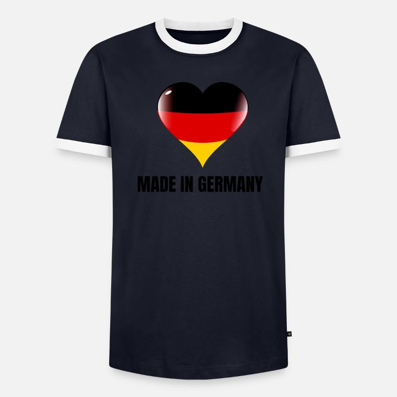 "Made in Germany" Männer Kontrast-T-Shirt