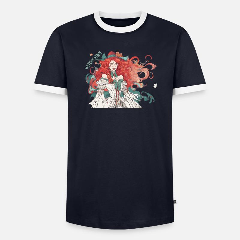 Hexenhafte Vibes Männer Kontrast-T-Shirt