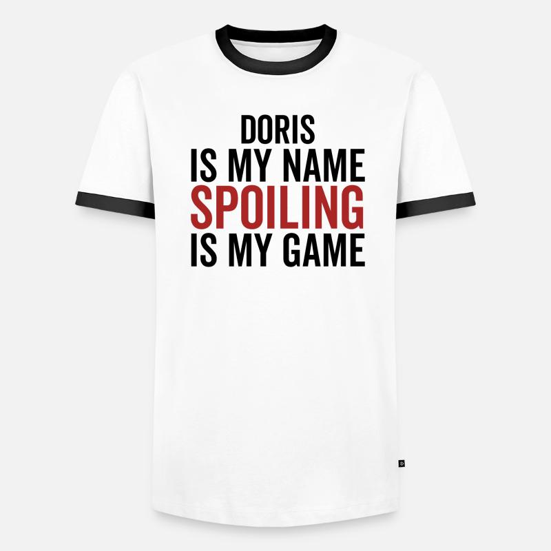 Doris est mon nom Spoiler est mon jeu T-shirt contrasté Homme
