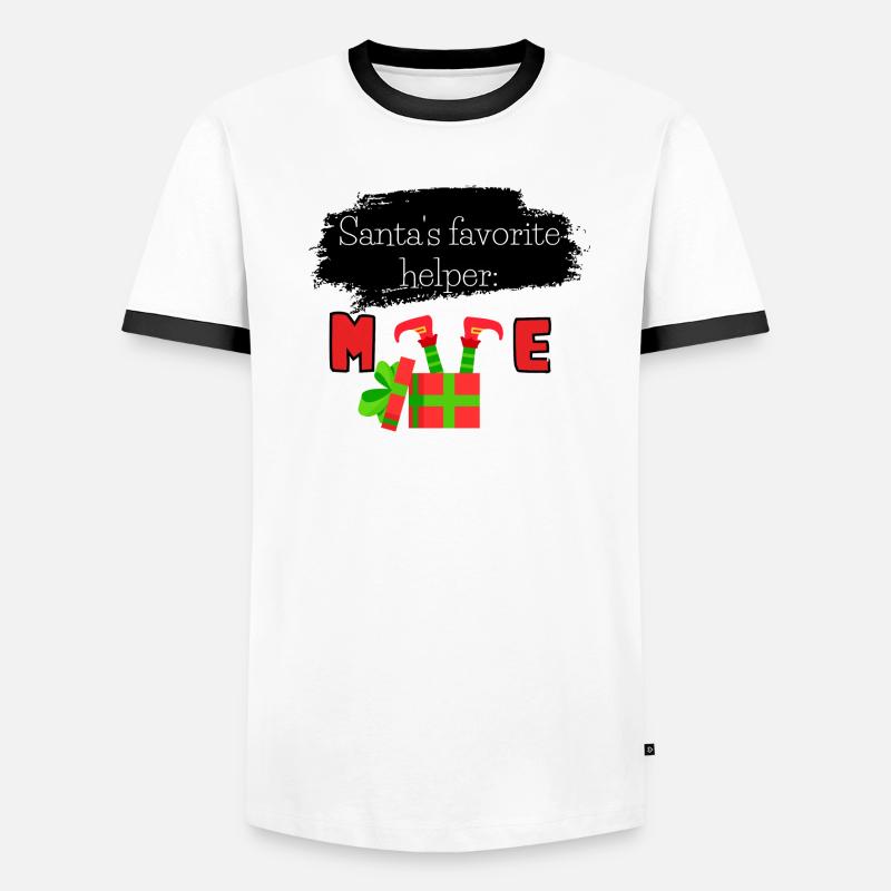 L’assistant préféré du Père Noël : moi T-shirt contrasté Homme
