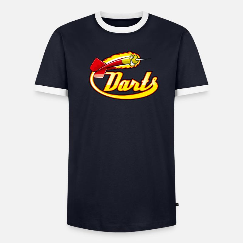 Darts Männer Kontrast-T-Shirt