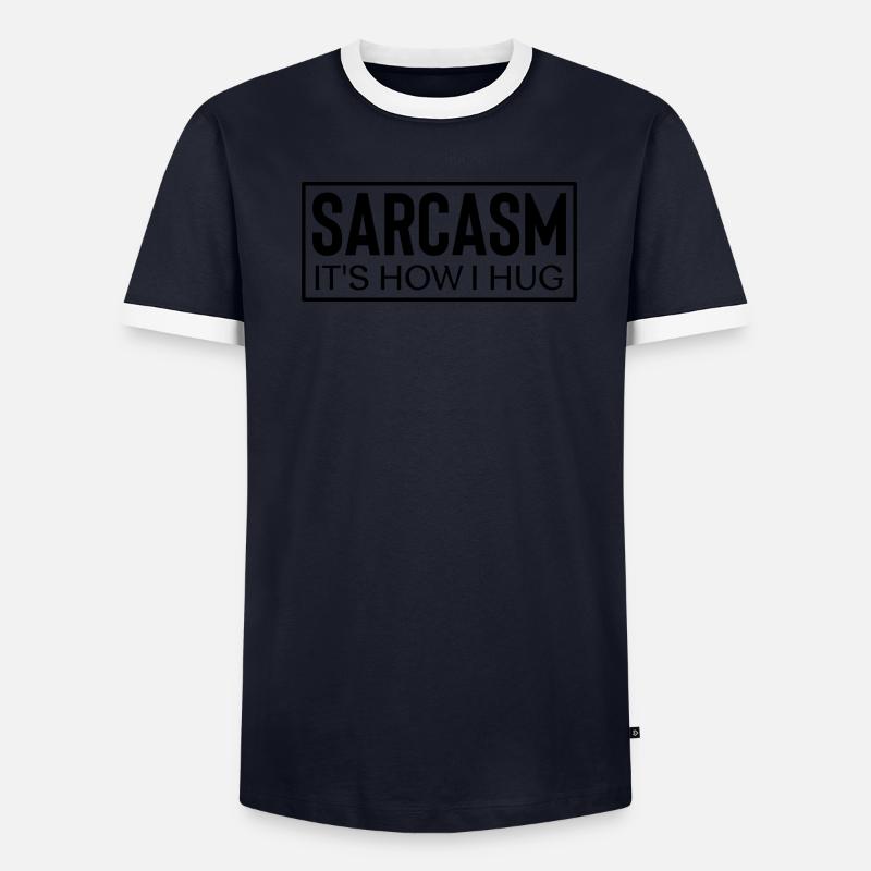 Sarcasme c’est comme ça que je fais un câlin T-shirt contrasté Homme