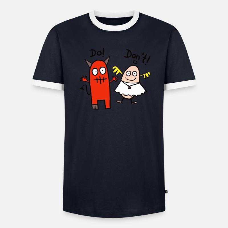 Anges et démons T-shirt contrasté Homme