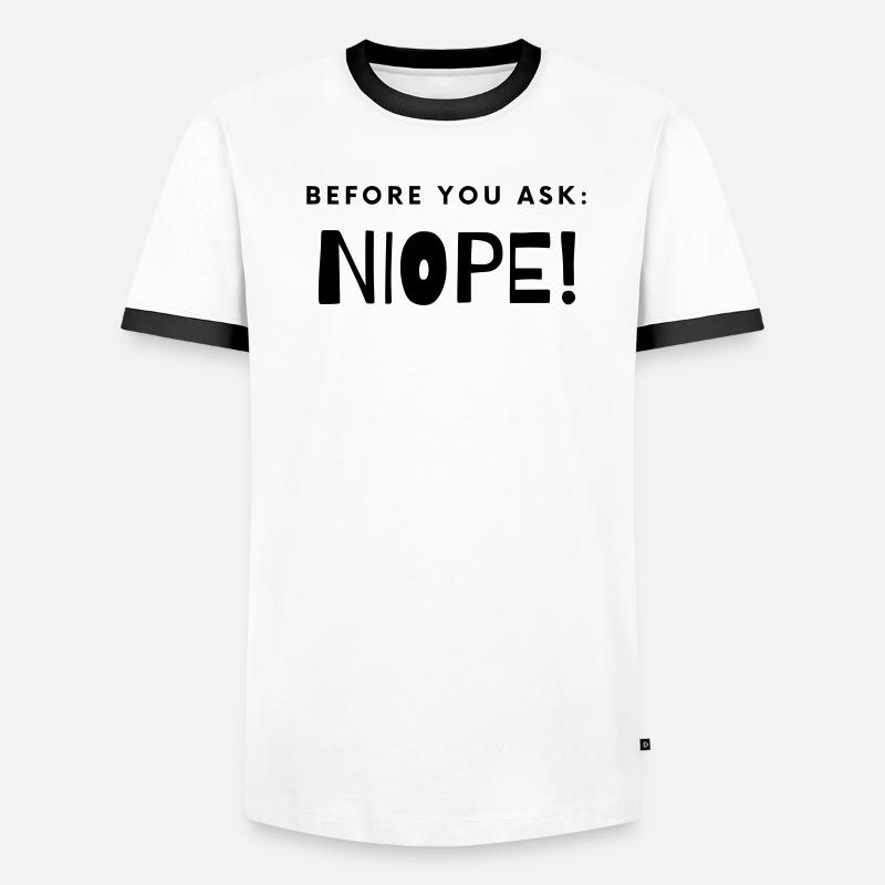 NOPE! Männer Kontrast-T-Shirt