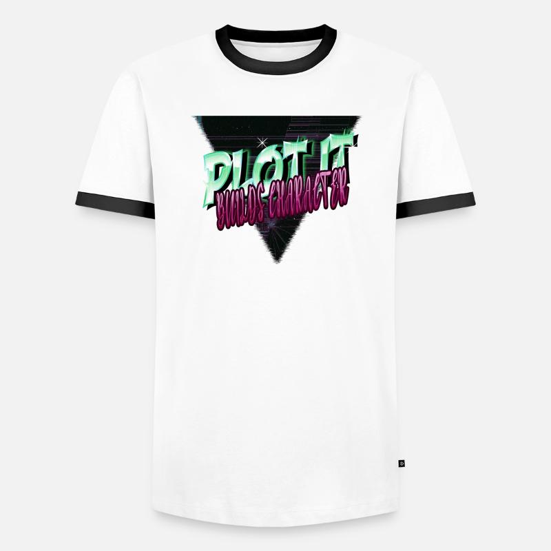 Techniques de narration drôles de présent T-shirt contrasté Homme