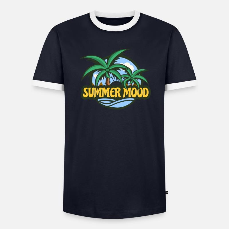 Sommerstimmung Männer Kontrast-T-Shirt