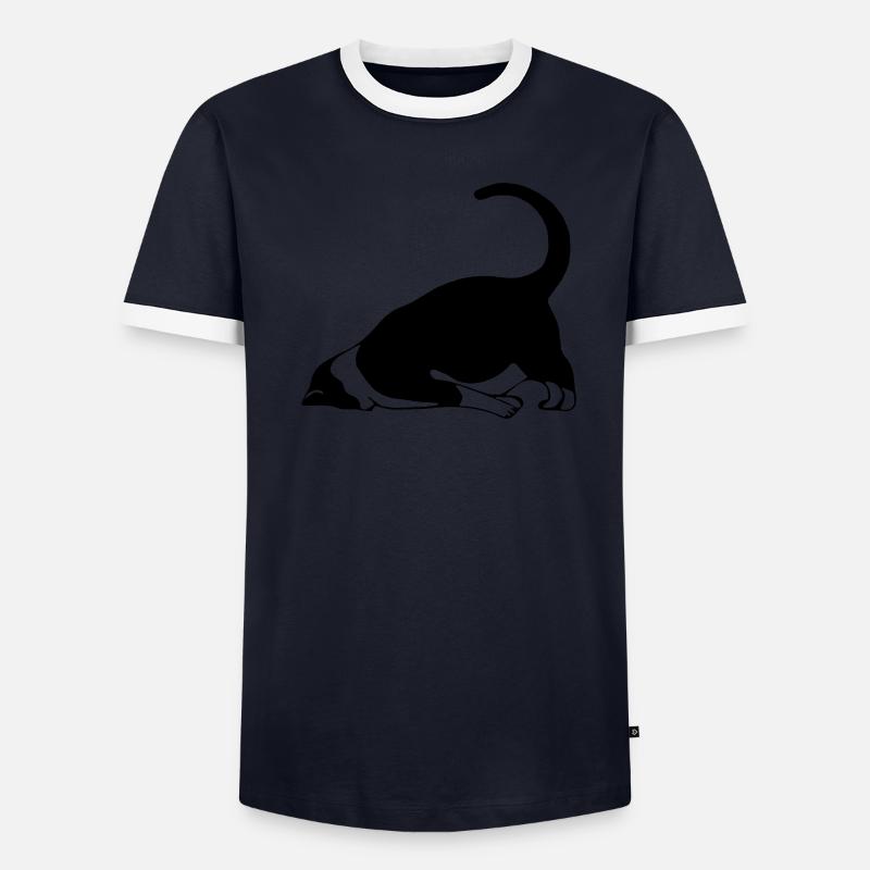 Sleeping cat Men's Ringer Shirt