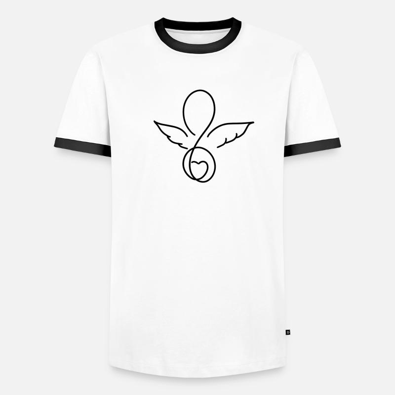 ange T-shirt contrasté Homme