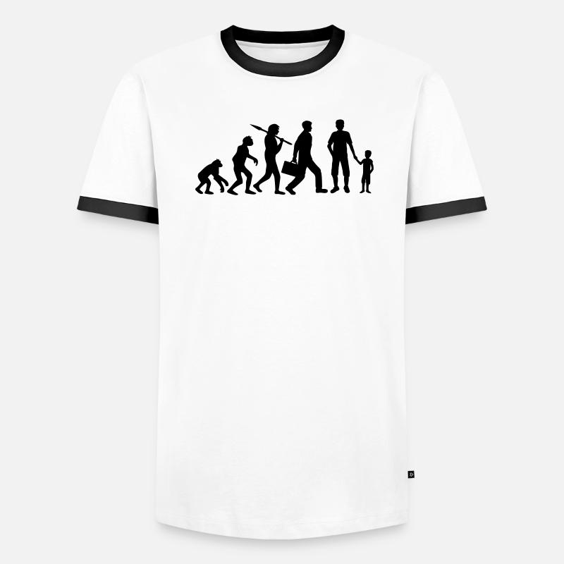 Fier papa Jeune Évolution T-shirt contrasté Homme