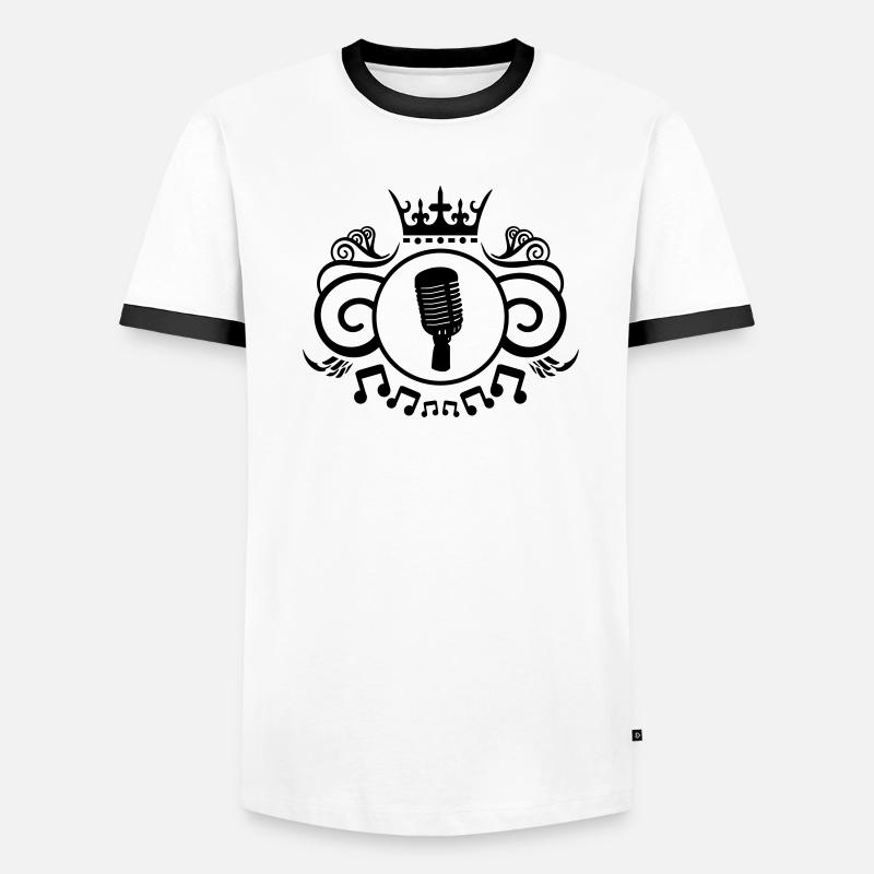 mic2 Männer Kontrast-T-Shirt