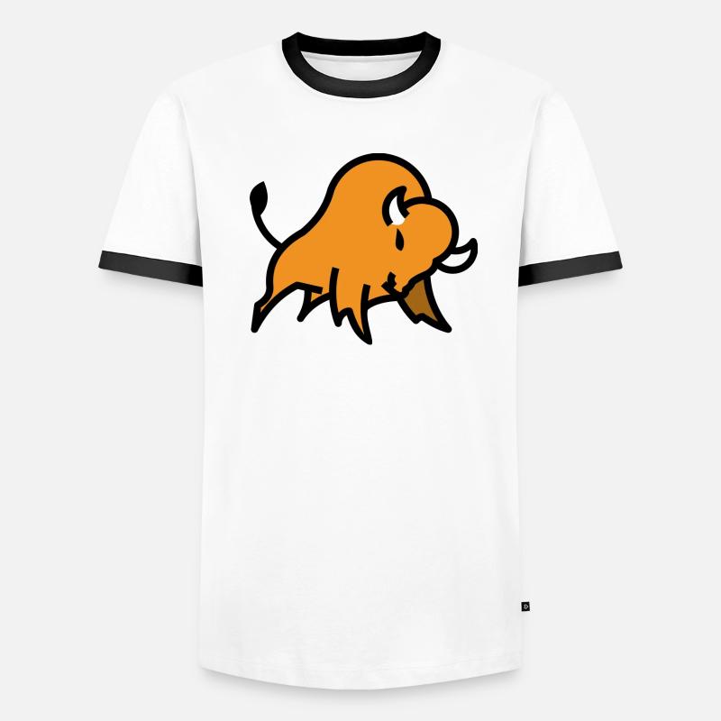 Logo du bison T-shirt contrasté Homme