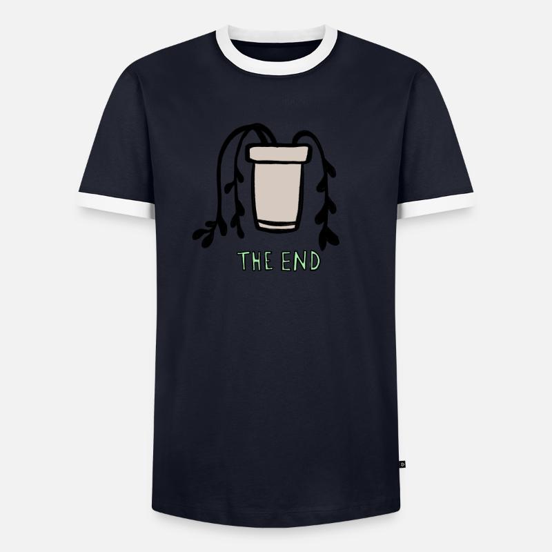 Das Ende (des Lebens) Männer Kontrast-T-Shirt