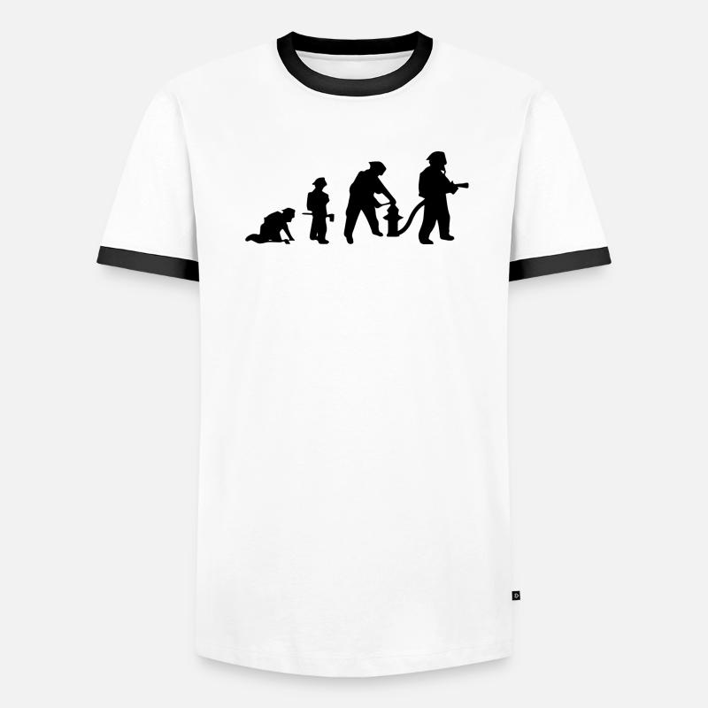 Evolution du pompier T-shirt contrasté Homme