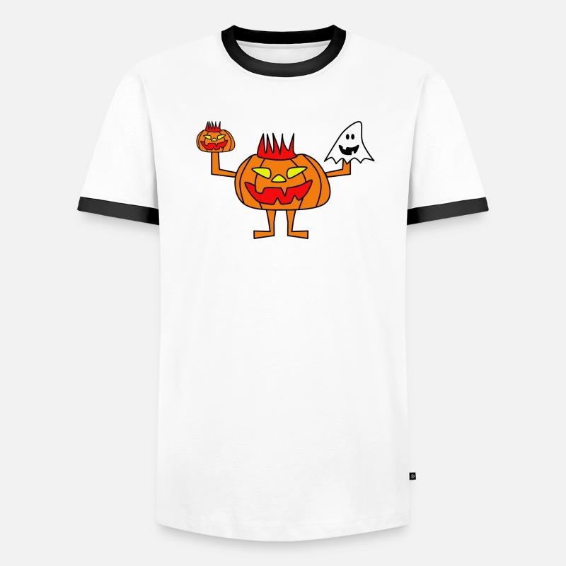 Pumpkin Man Men's Ringer Shirt