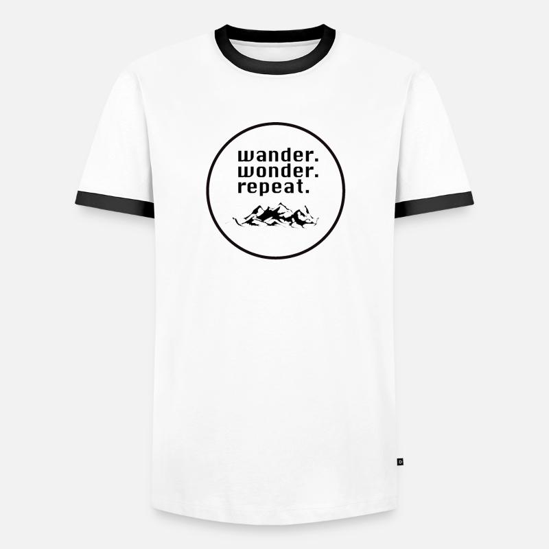 wander.wonder.repeat Men's Ringer Shirt
