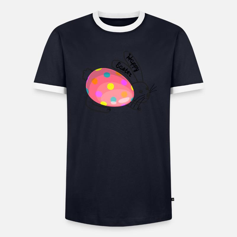 Lapin de Pâques T-shirt contrasté Homme