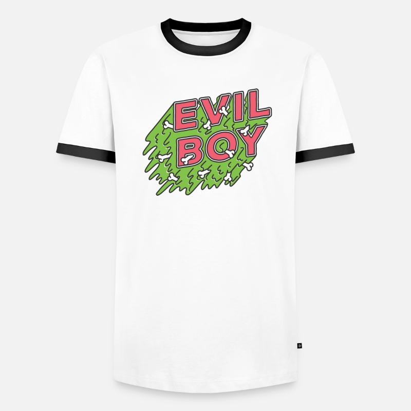 schlechter Junge Männer Kontrast-T-Shirt