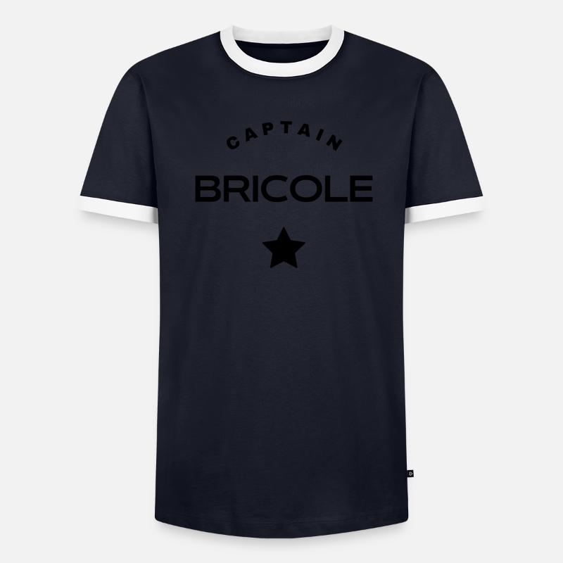 captain bricole T-shirt contrasté Homme