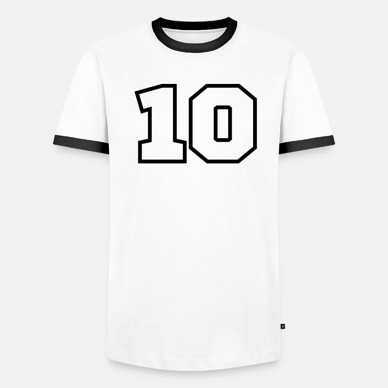 10 T-shirt contrasté Homme