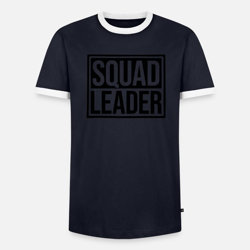 Squad Leader Schild Design - Männer Kontrast-T-Shirt - undefined
