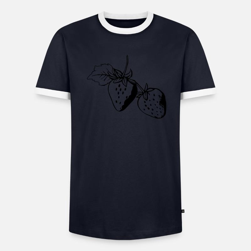 Fraises T-shirt contrasté Homme