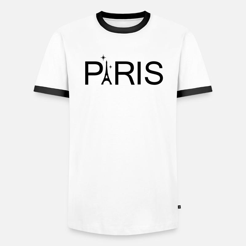 Paris Männer Kontrast-T-Shirt