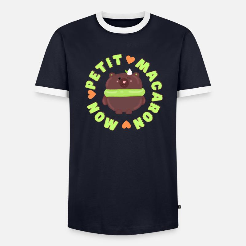 Mon Petit Macaron Ours T-shirt contrasté Homme