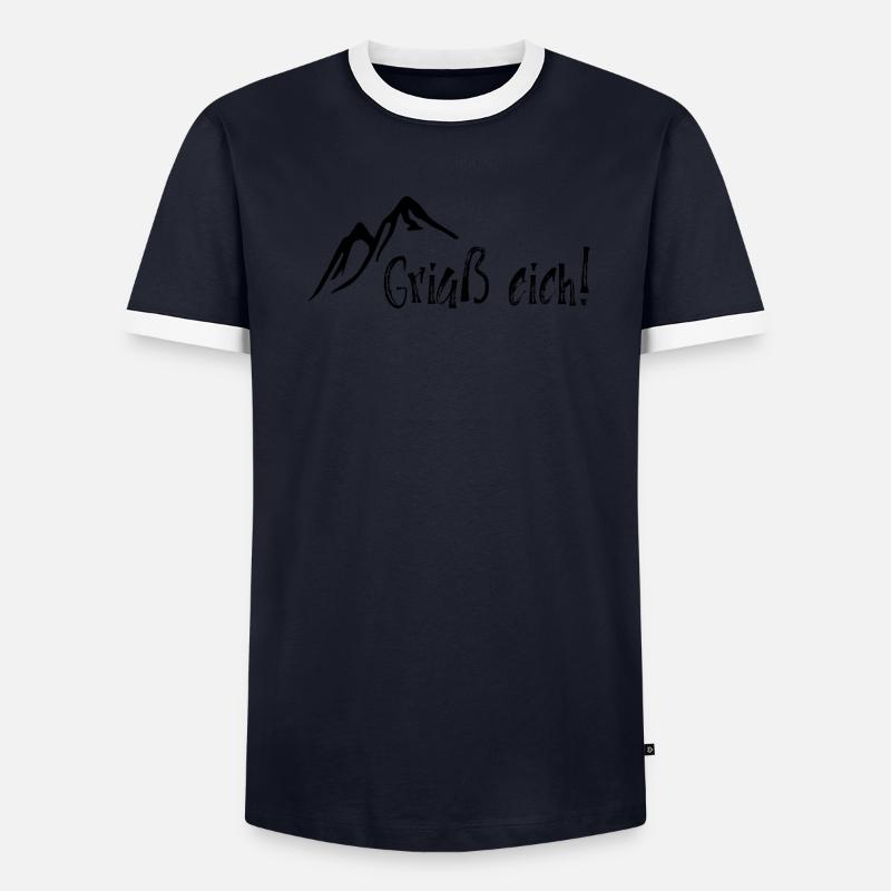 Griaß eich! Männer Kontrast-T-Shirt