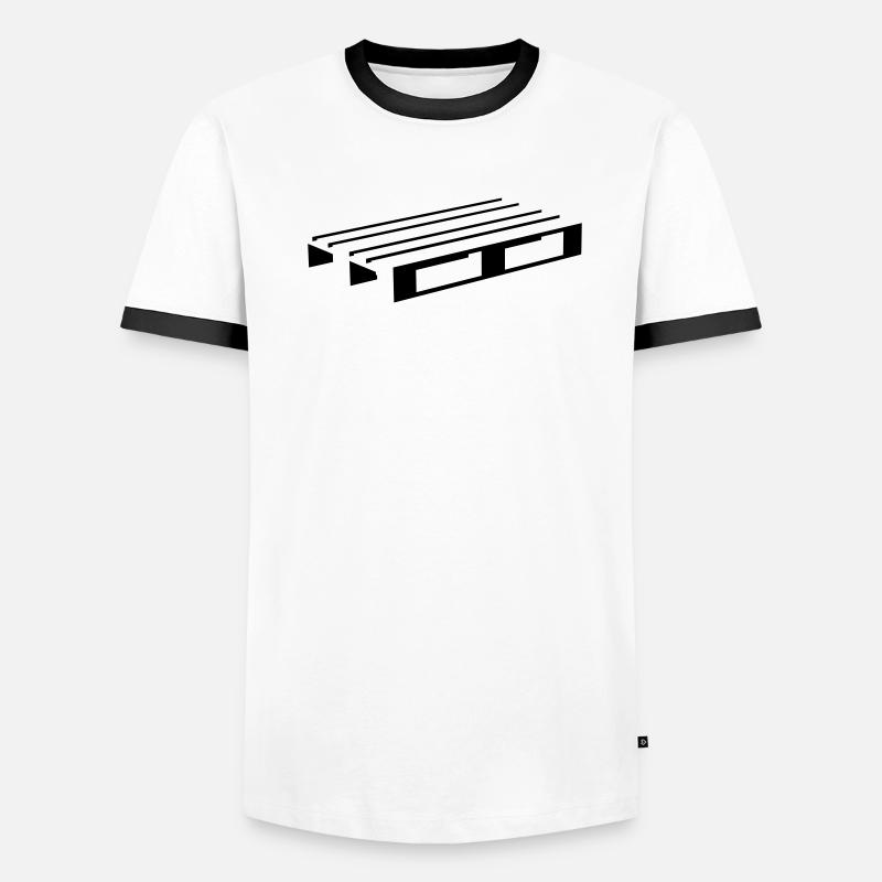 palette Männer Kontrast-T-Shirt