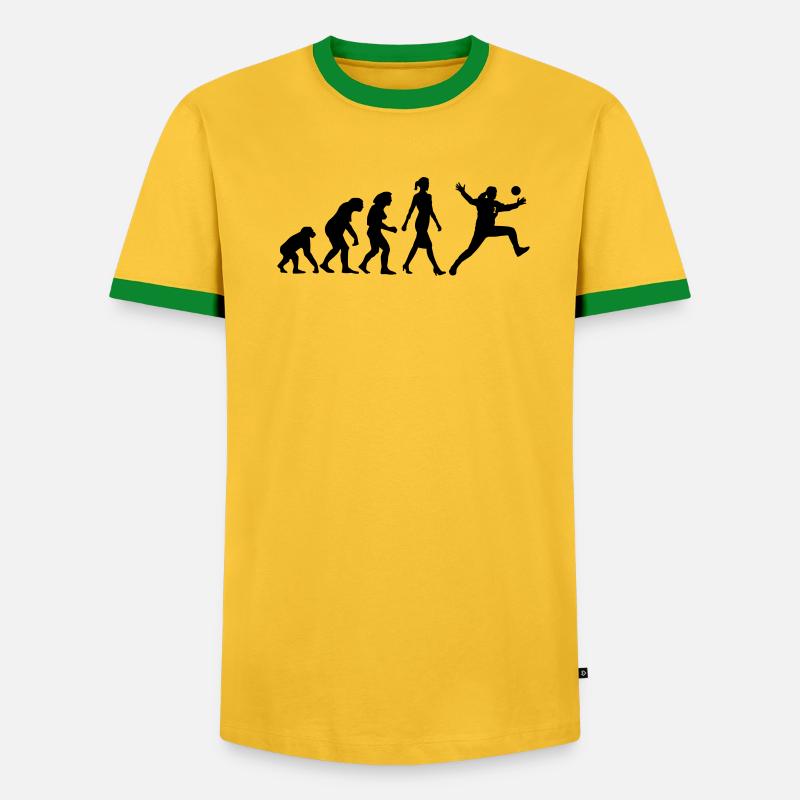 Evolution Handball Torhueterin - Männer Kontrast-T-Shirt - undefined