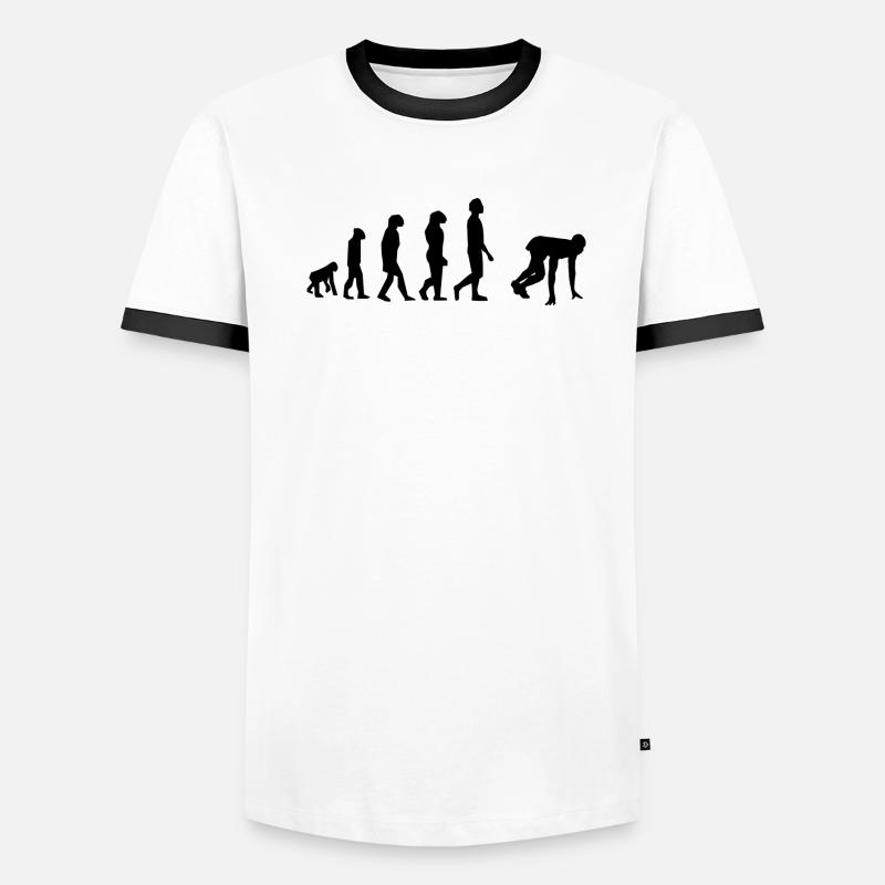 100 mètre évolution T-shirt contrasté Homme