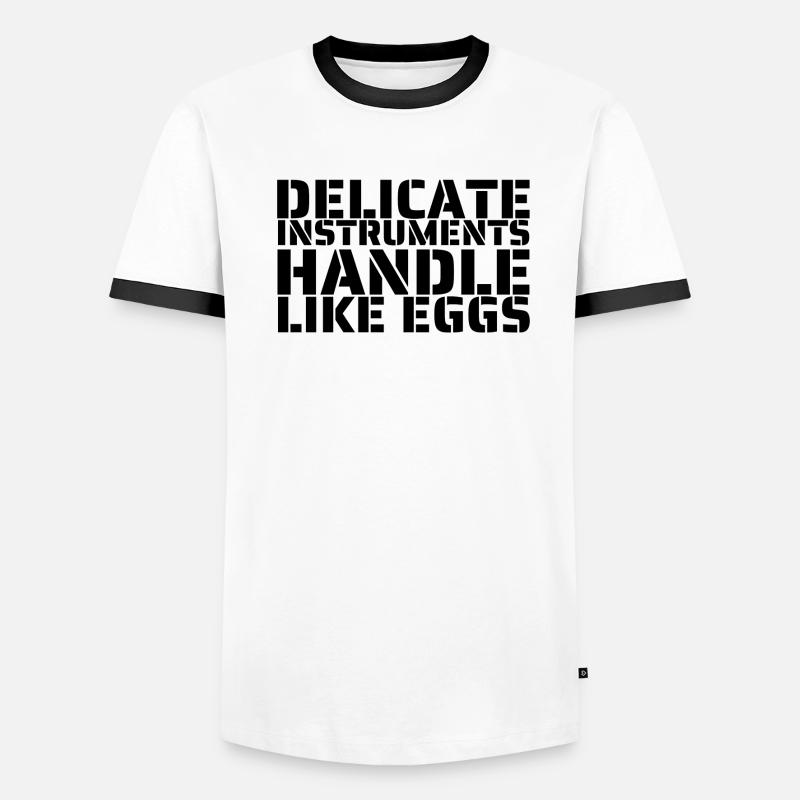 Handle like eggs Men's Ringer Shirt