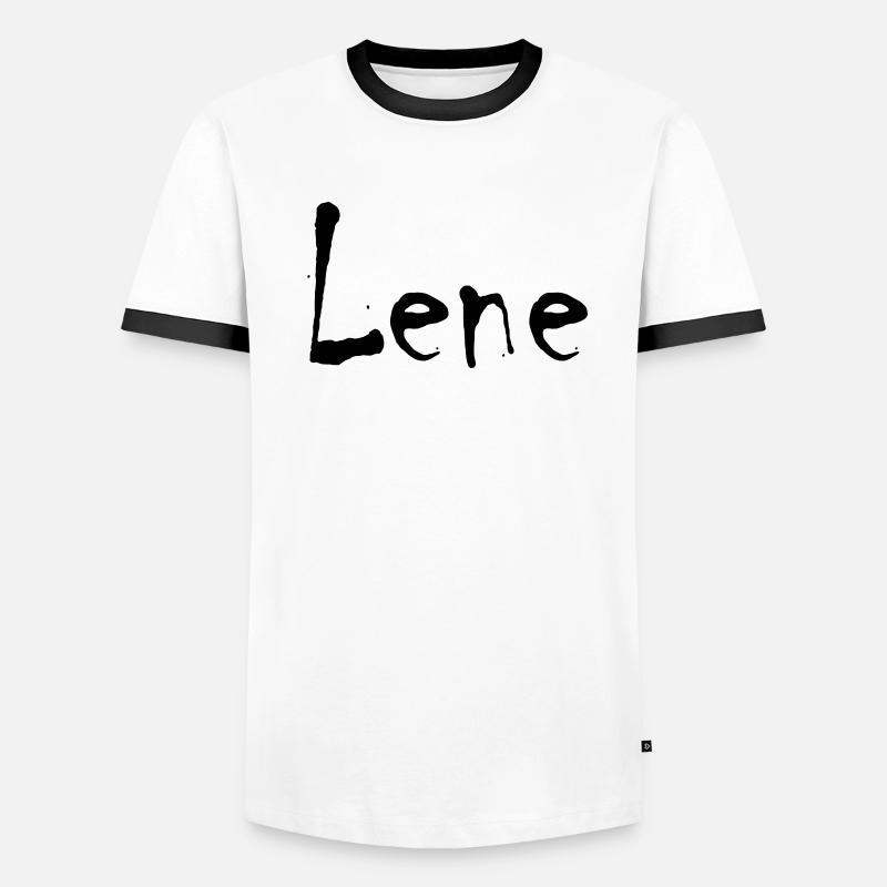 lene Männer Kontrast-T-Shirt