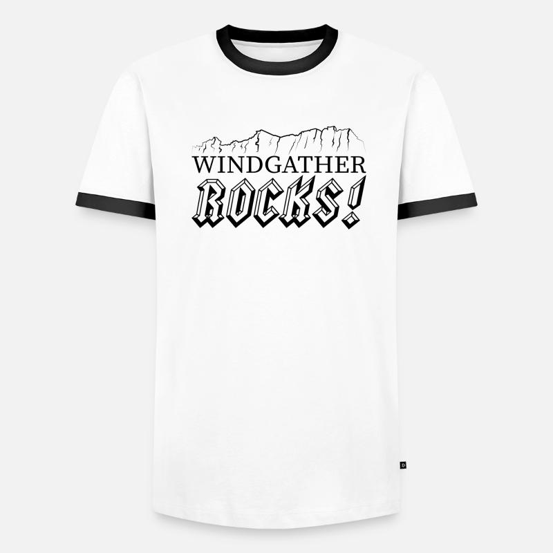 Roches de Windgather T-shirt contrasté Homme