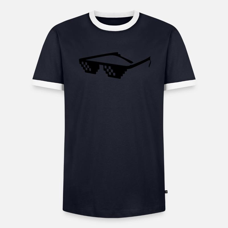 Sunglasses Männer Kontrast-T-Shirt