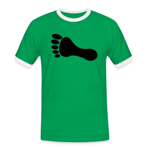 foot_vector_by_sarah_smal - Kontrast-T-shirt herr
