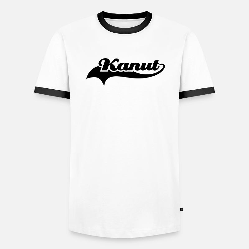 Kanut Schweif Männer Kontrast-T-Shirt