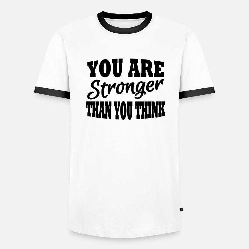 Vous êtes plus fort que vous ne le pensez T-shirt contrasté Homme