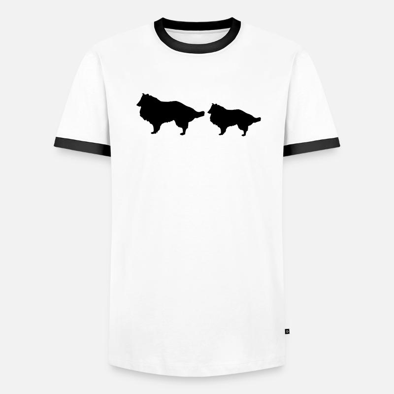 Canine T-shirt contrasté Homme