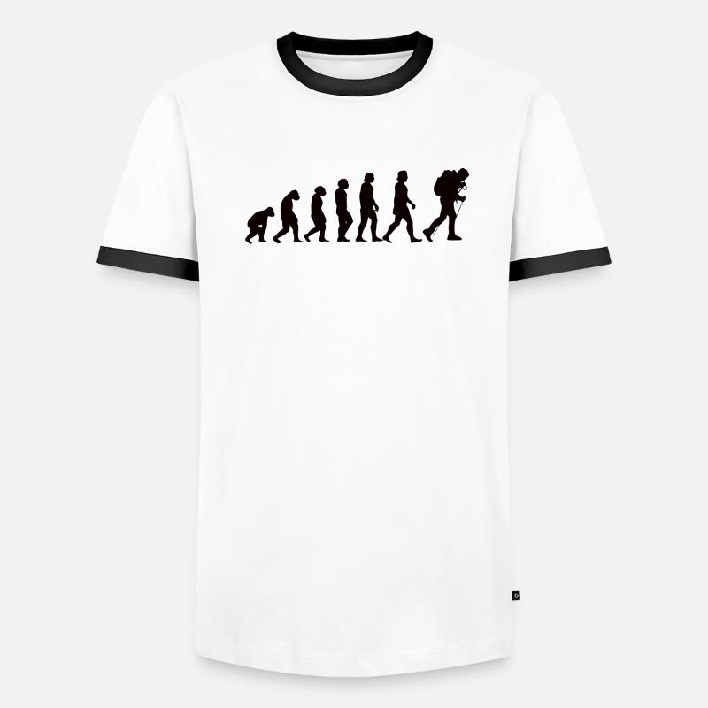 Randonnée Evolution Montagnes Alpinisme Randonnée T-shirt contrasté Homme