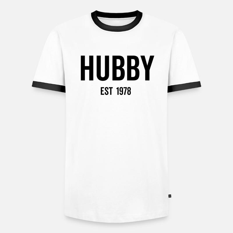 Hubby Est 1978 T-shirt contrasté Homme