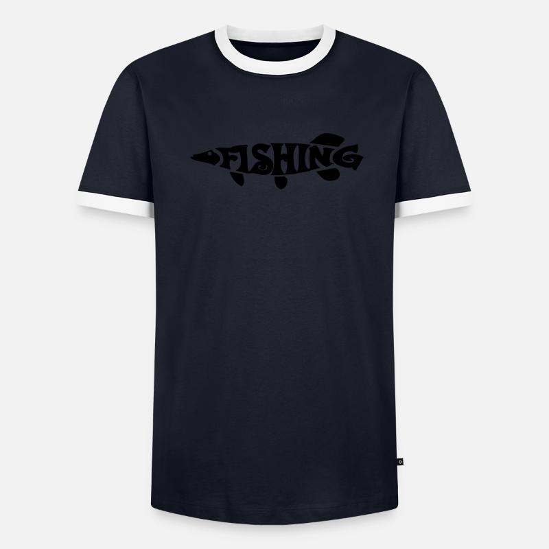 Pêche T-shirt contrasté Homme