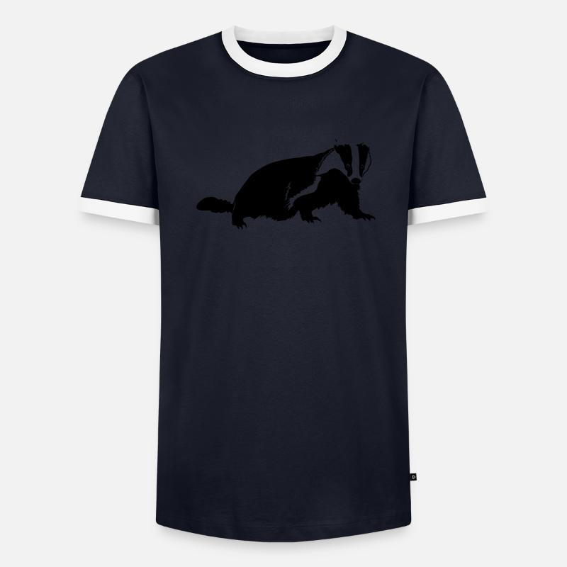 Dachs Männer Kontrast-T-Shirt