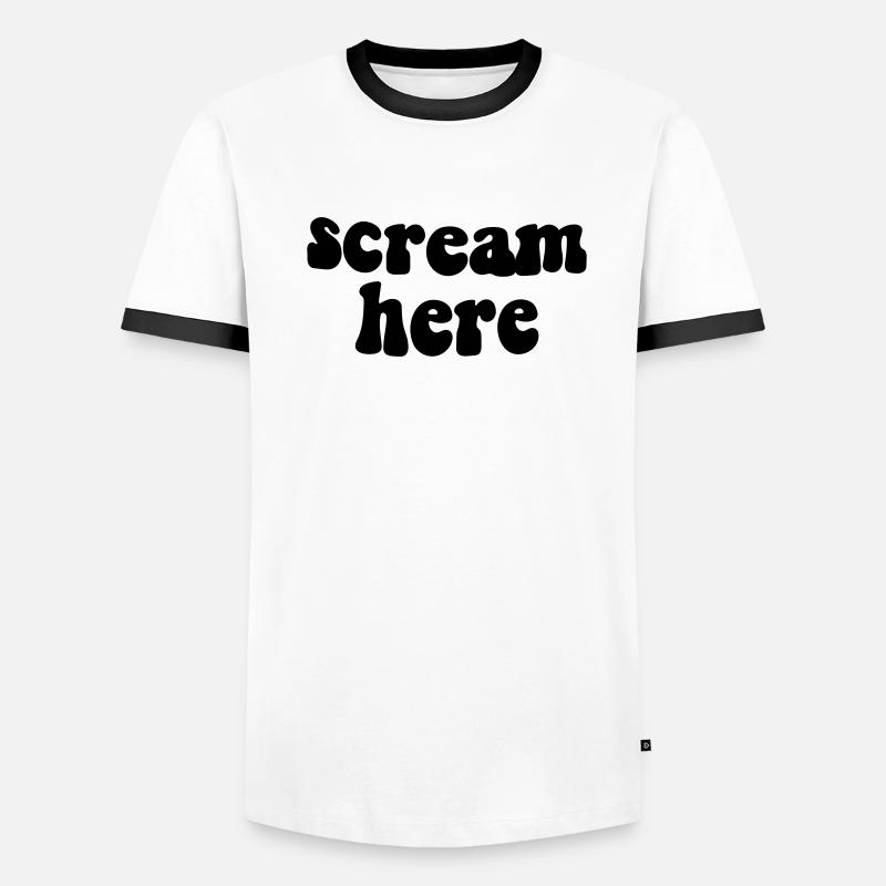 scream here Men's Ringer Shirt