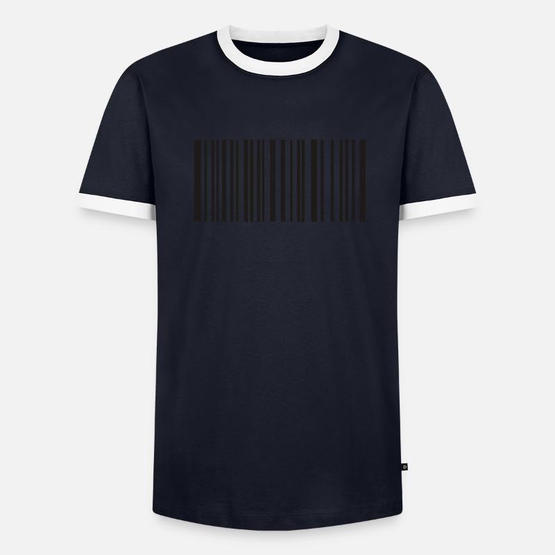 code-barre T-shirt contrasté Homme