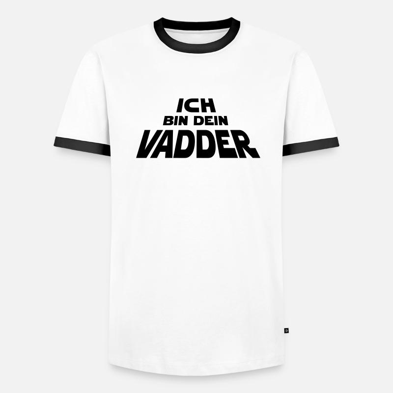 Ich bin dein Vadder Männer Kontrast-T-Shirt