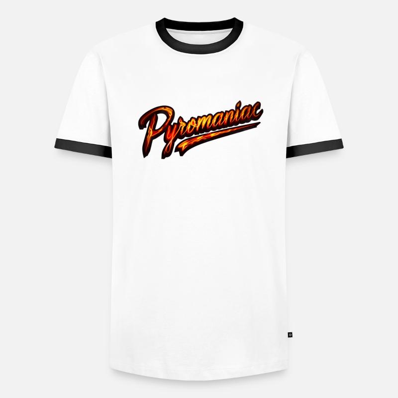 Pyromane Männer Kontrast-T-Shirt