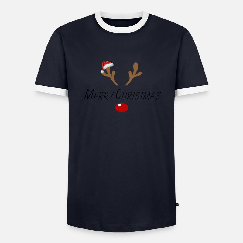 Joyeux Noël T-shirt contrasté Homme