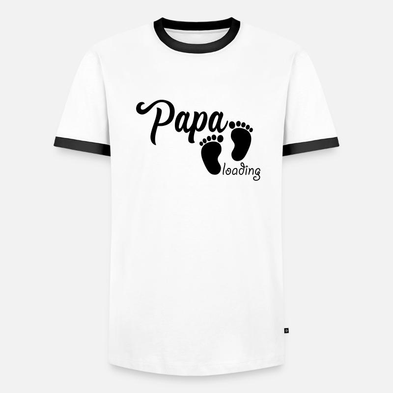 Papa Loading Männer Kontrast-T-Shirt